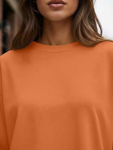 Trendy Queen Womens Oversized Long Sleeve T Shirts 2025 Basic Crewneck Tee Fall Tops Casual Workout Y2K Clothes