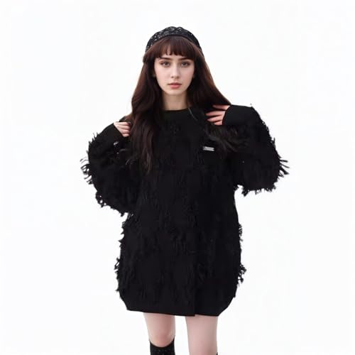 Y2K Distressed Sweater Cross Oversized Grandpa Sweater Baggy Knit Long Sleeve Pullover Winter Streetwear Unisex3