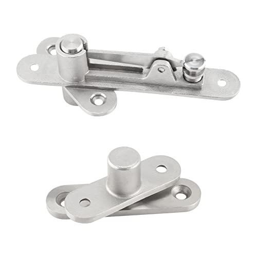 TamBee Door Pivot Hinge Heavy Duty Hidden Bookcase Hinges Secret Door Hinges 360 Degree Shaft
