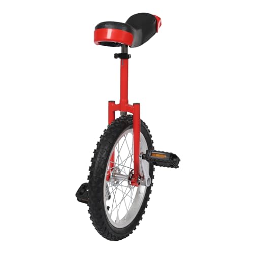 Image of 16 inch /24 inch Wheel Unicycle, Wheel Unicycle with Steel Rim Skid-Proof Tire Adjustable Seat Sports Exercise Bicycle for Daily Fitness