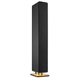 Audizio Arco – Altavoz Bluetooth Potente Torre con Amplificador Incorporado 160W, Entrada óptica, USB, Luces LED, Compatible con TV, proyectores y Altavoz pasivo – Color Negro
