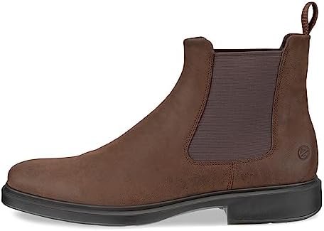 ECCO Men's Helsinki 2.0 Double Gore Chelsea Boot, Potting Soil Nubuck, 10-10.5 | Image 1