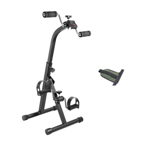 APLVFFZH Pedal Ejercitador Plegable Regulable Metal para Entrenamiento de Brazos Piernas Bicicleta Ejercicio en Hogar Rehabilitación Mayores, estilo B