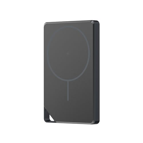 Image of POWERUP NanoMag 10000mAh Mag-Safe Power Bank, 15W Fast Wireless Charging | Strong Magnetic Hold | Ultra-Slim 22.5W Fast Charing Type C Port Compatible with Wireless Charging Phones - Grey