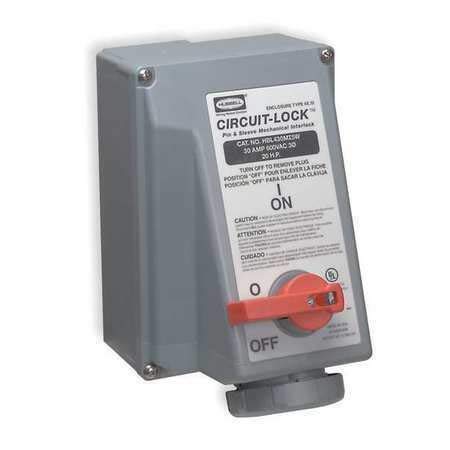 Receptacle,30 A,600 V HUBBELL WIRING DEVICE-KELLEMS HBL430MI5W