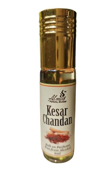 ISKCON Perfumes Kesar Chandan Attar | Non-Alcoholic Roll On Perfume Oil for Men & Women | Long Lasting Natural Fragrance | 6ml (Pack Of 4)-image-16