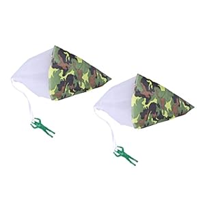 Ifundom 2Stücke Mini Tarn Fallschirmspielzeug