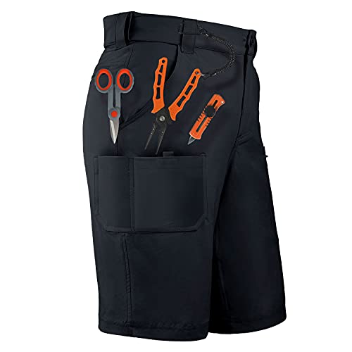 Palmyth Men's Fishing Short Quick Dry 10.5” Sun Protection UV UPF 50+ Cargo Shorts Water Resistant...