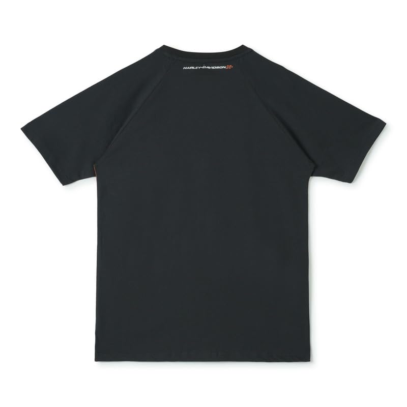 Image of HARLEY-DAVIDSON X Horizon Edge Men's Long Line T-Shirt | Extended Hem | Urban Fit Cotton Blend Tee | Short Sleeve Crew Neck