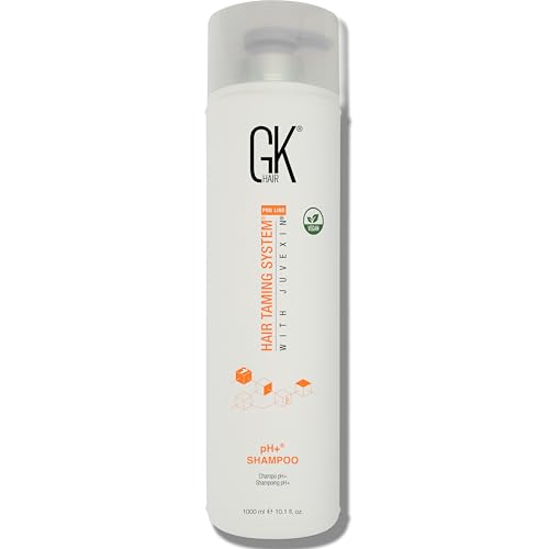 GK HAIR Global Keratin pH+ Pre-Treatment Clarifying Shampoo (33.8 Fl Oz/1000ml) For Preps Hair Deep Cleansing,Removes Impurities -With Aloe Vera, Vitamins & Natural Oils All Hair Types Men and Women