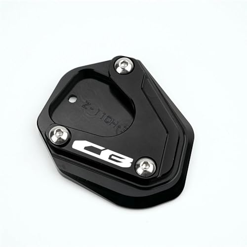 Motorrad FootSide Stand Extension Für Honda Für CB650R Für CB500F Für CB500X Für CB125R Für CB300R Für CB400X Motorradzubehör Seitenständerverlängerung(Black)