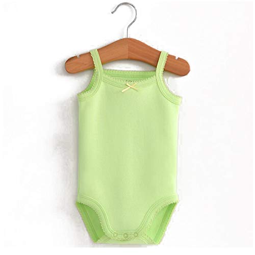 Infant/Toddler Baby Girls Spaghetti Strap Bodysuit Sleeveless Baby Tank Top Cotton Baby One-Pieces Pack of Summer Baby Clothes Outfit (3-6 Months)