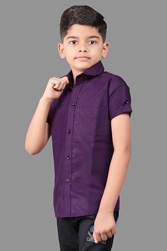 Image of Boy's Regular Fit Cotton Blend Shirts