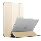 MS factory iPad Air2 用 カバー ケース アイパッド エア2 Air 2 背面透明 スマートカバー 耐衝撃 ソフト フレーム オートスリープ シャンパン ゴールド 金 IPDA2-S-TPU-GD