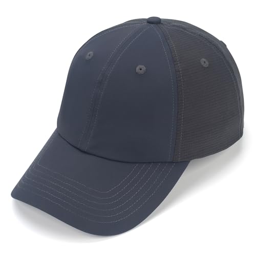 USHAKE Lightweight Sun Protection Baseball Hat –Ultimate Folding Outdoor Hat – Sport Caps for Men and Women UPF 50+ Dark Grey