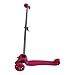 Mi-Duo Tante Tina - Trottinette Enfants / Scooter - 3 Roues Lumineuses - Fuchsia