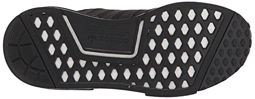 adidas Originals unisex child Nmd_r1 Skate Shoe, Black/Black/White, 5.5 Toddler US4