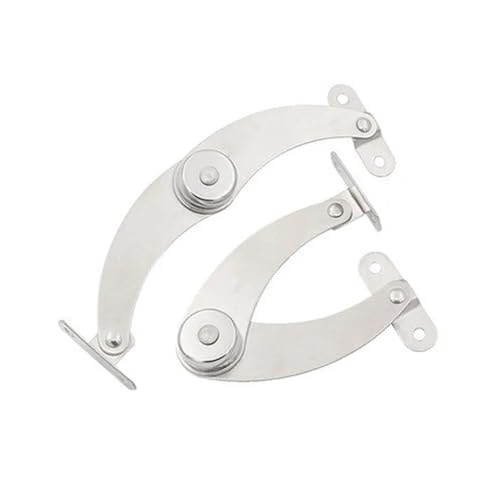 2pcs Stainless Steel Hydraulic Hinge Adjustable Randomly Stop Lift Up Flap Stay Support Hinges Cabinet Door Furniture Hardware(180 Degree) - Image 5