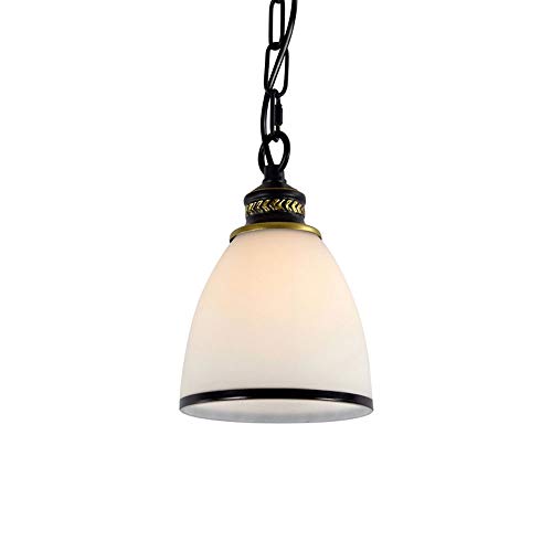 Lampe à suspension E27 petit lustre en métal noir pour salon et chambre