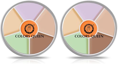 Image of Colors Queen Light Weight Multi-Purpose Matte Concealer Color Corrector Palette | Creamy Matte Finish, Easy to Blend Hydrating Formula | Long Lasting & Waterproof Concealer for Face Makeup (02)