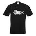 Viking Fisch T-shirt imprimé Motif poisson - Noir - Medium