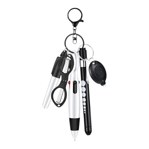 Set de enfermera con tijeras plegables, linterna LED y portatarjetas para medicina