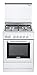 De Longhi DGW 65 ED - Cucina a Gas 4 Fuochi con Forno a Gas 60x50 cm colore Bianco