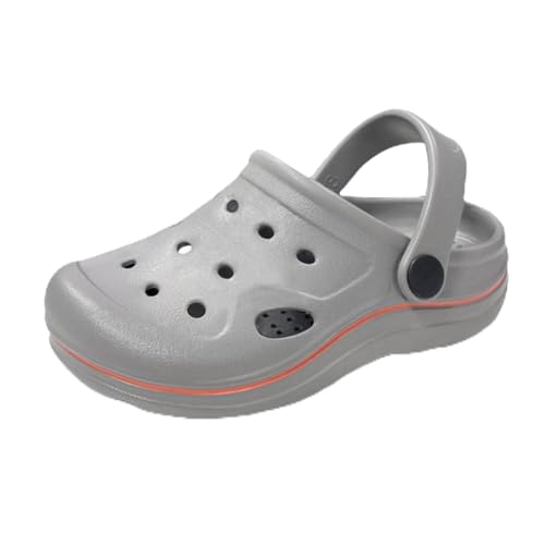 Nedaan Toddler Girls Boys Clogs Classic Garden Shower Beach Pool Swim Slip on Sandals Slides Children Kid Cute Water Shoes Grey 6