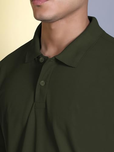 Image of FYLTR Men's Solid Polo | Regular Fit | Casual Polo Shirts for Men