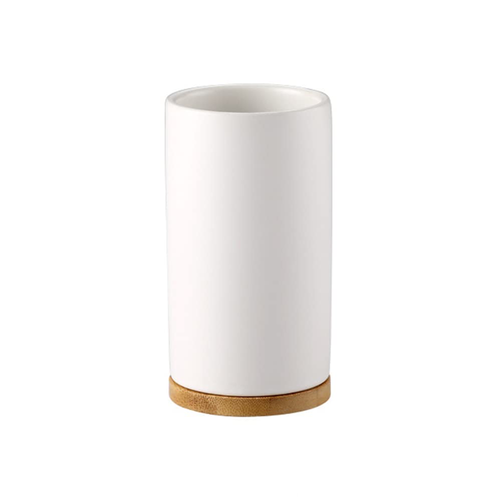 OnePine 400ml Ceramic Toothbrush Cup Tumbler, Bathroom Cup Toothbrush Holder for Toothbrush and Toothpaste