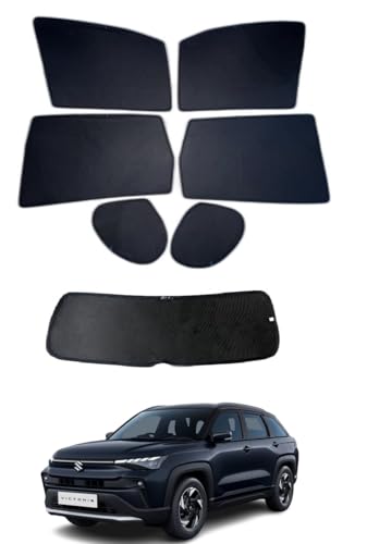 Image of Premium Car Sunshade Fix Type Non-Magnetic Curtain with Rear Dicky Curtain Set of 7pc for Victoris 2025