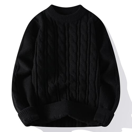 Grandpa Sweater for Men Cable Knit Sweaters Fall Chunky Cute Oversized Knit Downtown Vintage Old Money Clothes3