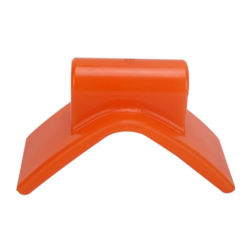 Akozon Bootsanhänger Gummibogen Bootsanhänger Buganschlag Schützender Stoßdämpfender V-Block Orange 3 Zoll Breite 1/2 Zoll Montageloch 5,3 Zoll V-Spannweite für Anhänger