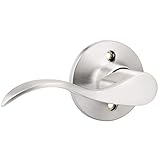 GOBEKOR 1 Pack Brushed Nickel Lever Door Handle Dummy Left-Handed Door Levers Closet Door Handles fo