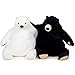 SNOWOLF Djungelskog Bear Giant Simulation Bear Toy Stuffed Animal Plush Doll Huge Cuddly American Wildlife Black Bear for Home Decoration Valentine's Birthday Gift, 31.5 in/ 80cm, Black