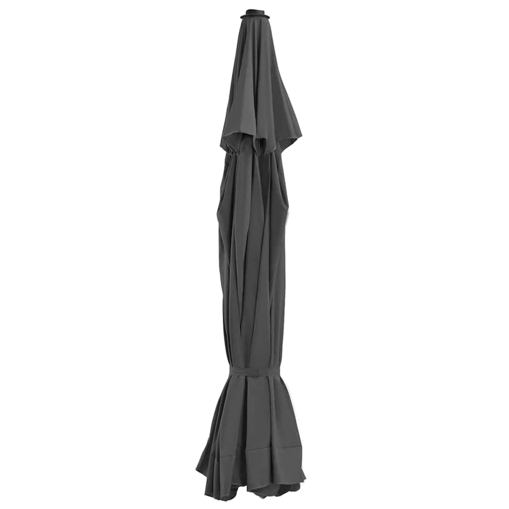Pokrowiec na parasol przeciwsłoneczny, kolor antracytowy, do parasoli o średnicy 515 cm, materiał do wymiany do ogrodu
