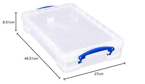 Really Useful Box 6-litrowe plastikowe pudełko do przechowywania, przezroczyste