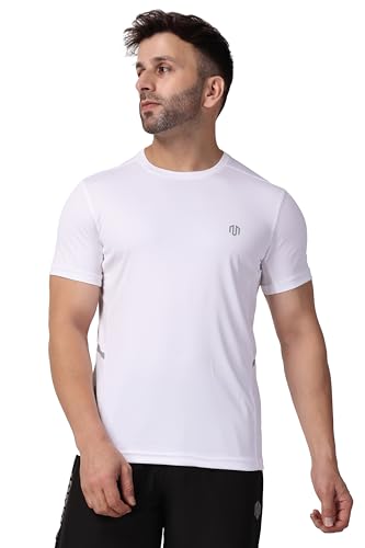 Image of Men's Athletic Crew Neck T-Shirt - Moisture-Wicking Gym & Casual Workout Shirt