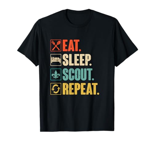 Eat Sleep Scout Repeat Funny Scouting Lover Gift T-Shirt