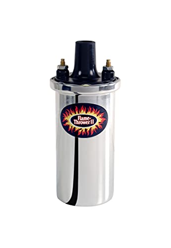 Pertronix 45001 Flame-Thrower II Ignition Coil 45 000 Volt 0.6 Ohm 12 Volt Chrome