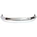 MBI AUTO - Chrome, Steel Front Bumper Face Bar for 1992-1996 Ford F150 & Bronco W/Out Pad Holes 92-96, FO1002236