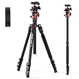 NEEWER BASICS Monopiede Treppiede Fotocamera da 1,8m con Colonna Centrale e Testa Sfera, Overhead Tripod DSLR Cellulare a Sgancio Rapido Compatibile con iPhone per Riprese Video Viaggio, Max 8kg, TP16