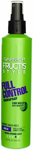Garnier Fructis Style Full Control Anti-Humidity Non Aerosol Hairspray 8.5 oz (Pack of 6)