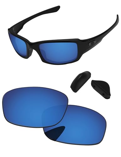 Image of Replacement Lenses & Nose Pads for Oakley Fives Squared(4+1) OO9238 54mm - Precise Fit, UV Block, Impact Resistant
