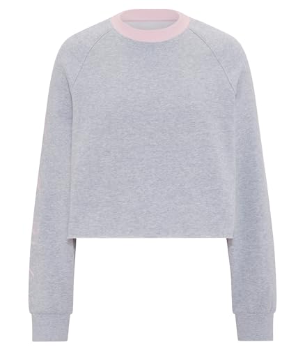 Victoria's Secret PINK | Elle Campus Fleece™ Cropped Crew Sweatshirt, Medium Heather Grey, XL - image 4