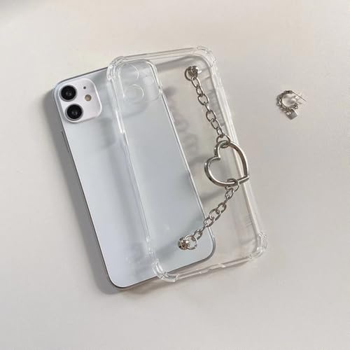 Coque iPhone anti-rayures transparente motif bracelet d'amour robuste