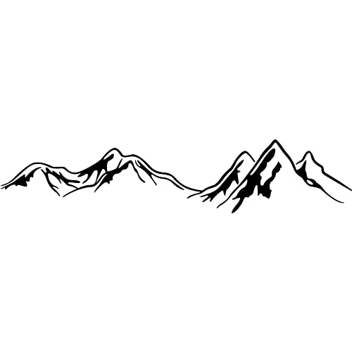 Big Mountains Wall Stickers for Living Room Family Landscapes Wall Decals Inspirational Wall Art Decor Wallpaper for Bedroom Home Background Decoration