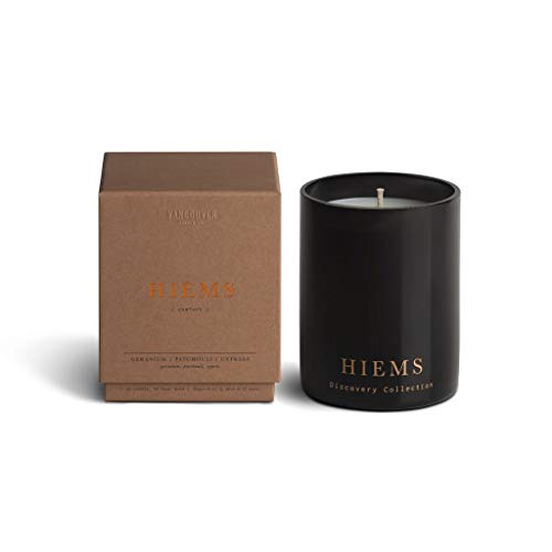 Vancouver Candle Co. Hiems Discovery Candle – Non-Toxic Soy Wax Aromatherapy Candle – Handmade with Natural Essential Oil – Strong Scented, Long Lasting 10 Ounce Jar Candle with Gift Box