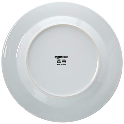 AmazonBasics 18-Piece Kitchen Dinnerware Set, Plates, Dishes, Bowls, Service for 6, Blue Accent - Thumbnail 3