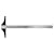 Pacific Arc 24 Inch T Square, Traditional Stainless Steel, Graduated Inch and Pica